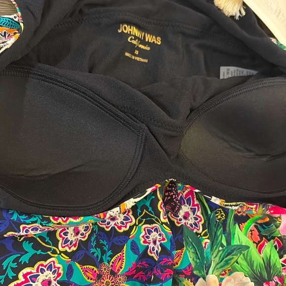 NWT [Johnny Was] Hannah Skirted Floral Printed One-Piece Swimsuit Womens Size XS - Picture 8 of 16